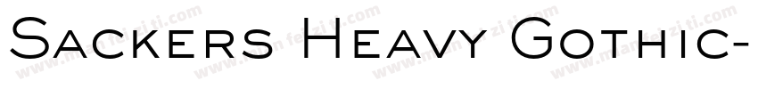 Sackers Heavy Gothic字体转换